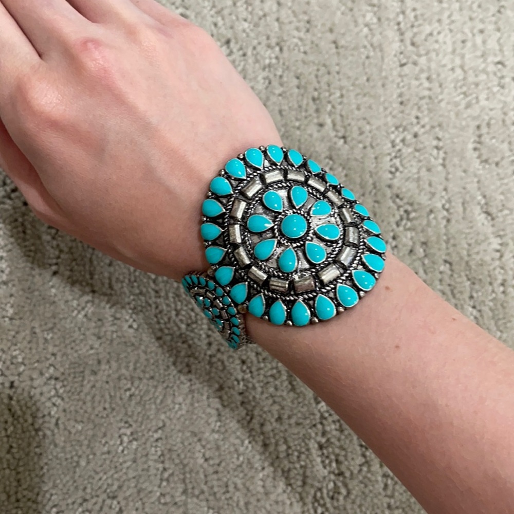 Faux turquoise bracelet